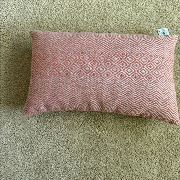 Elaine Smith Designer Outdoor Lumbar Pillow 12x20 Coral Gray NWOT - Picture 3 of 5